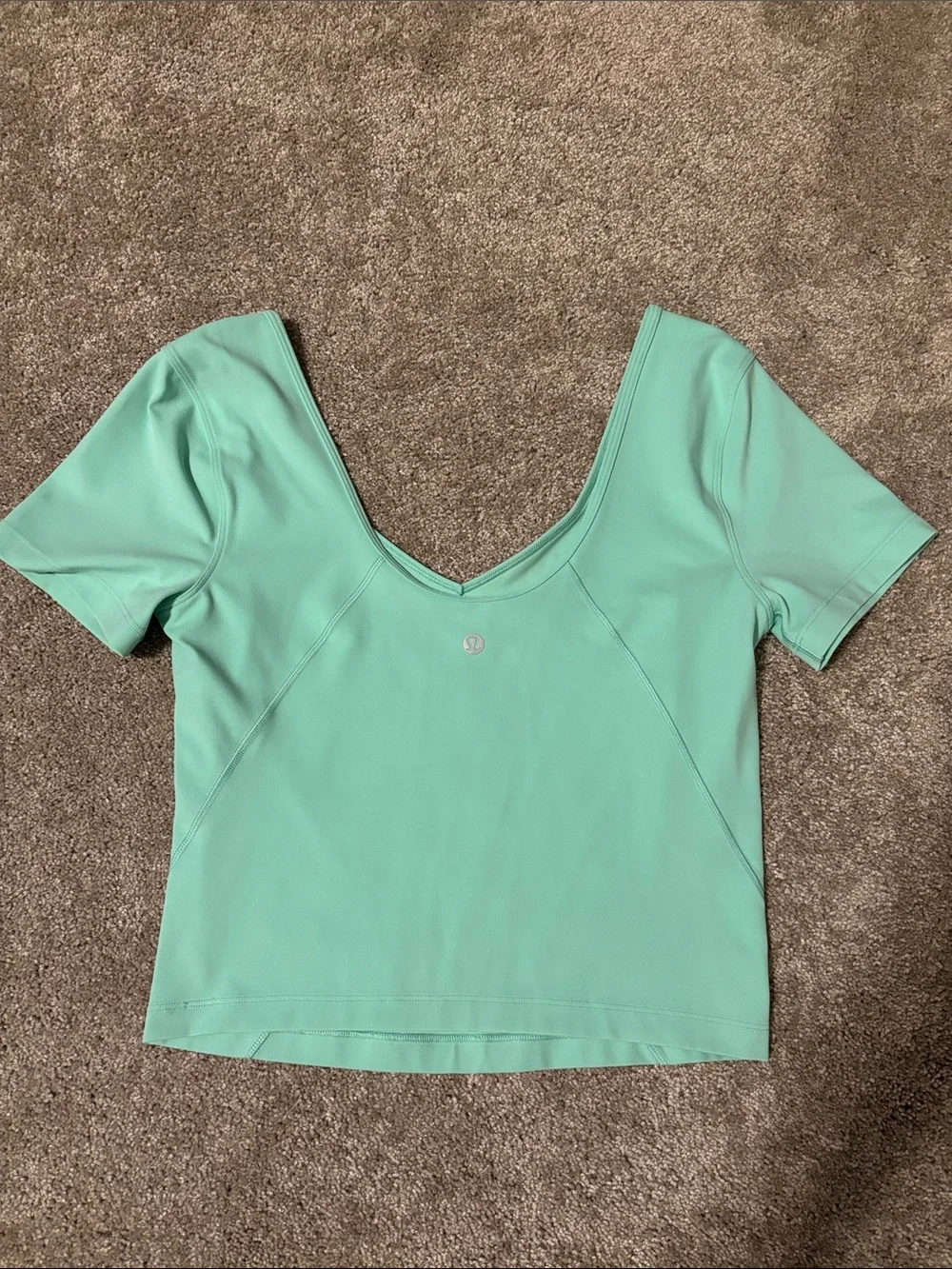 lululemon athletica Align Mint Green Scoop Neck Short Sleeve Top